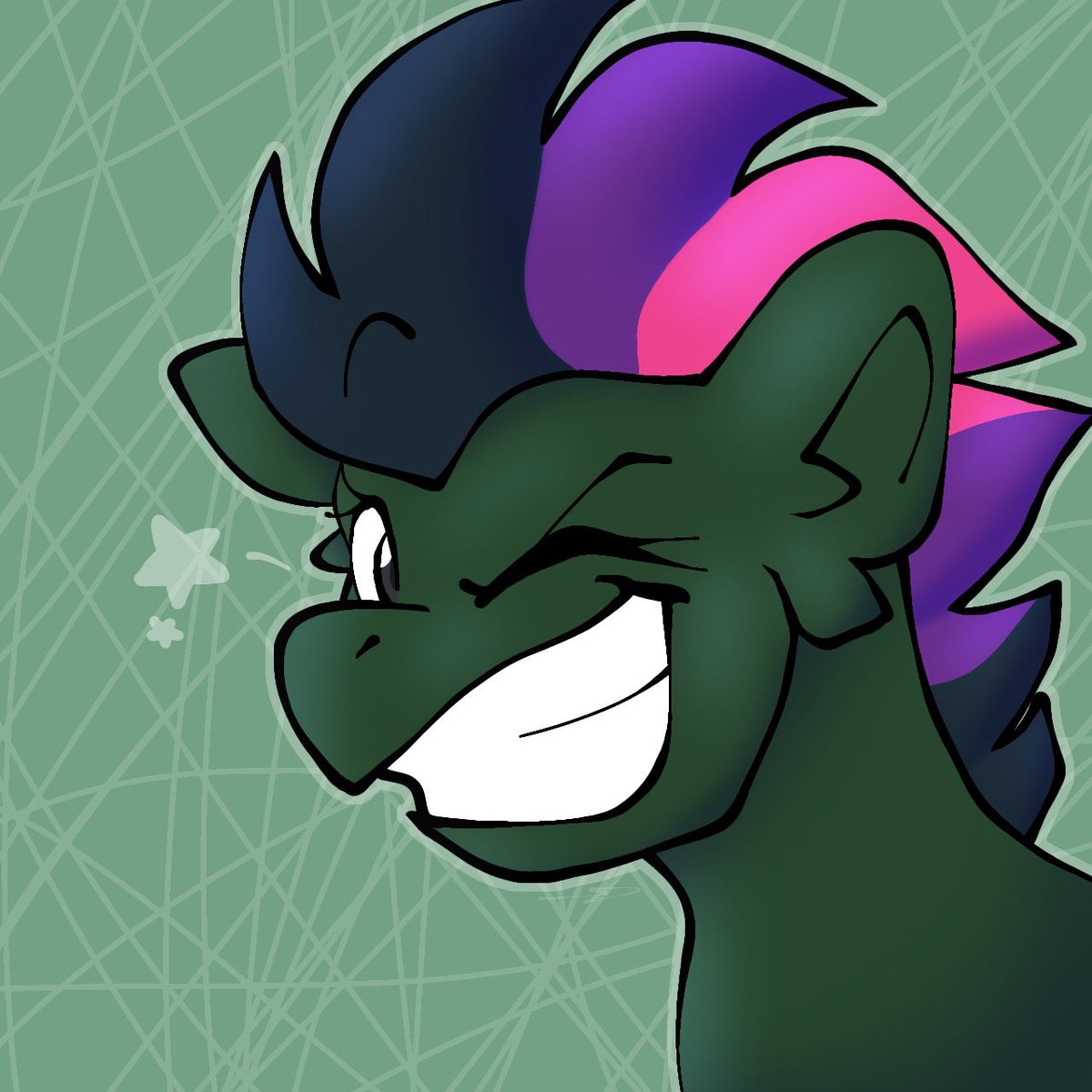 BanipalFire's tweet image. The first artist I ever commission is @SkeleDoodles and her amazing art of my ponyself! Thank you Skele!!!