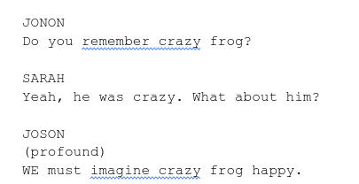 workshopping some ideas