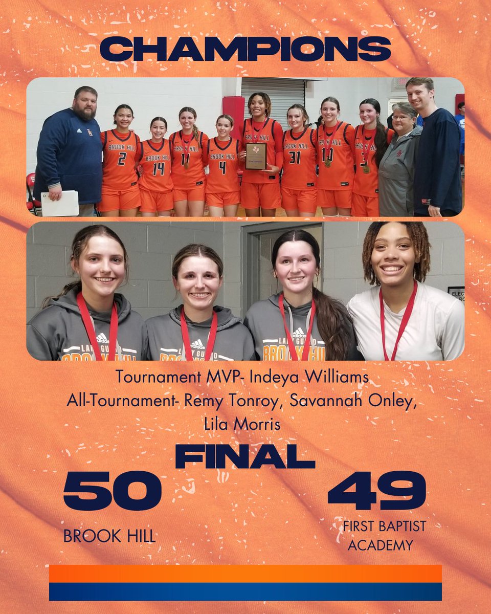 Won 50-49 to win the FBA Lady Saints Christmas Classic.

22-5 on the year now! Next game at AAC!