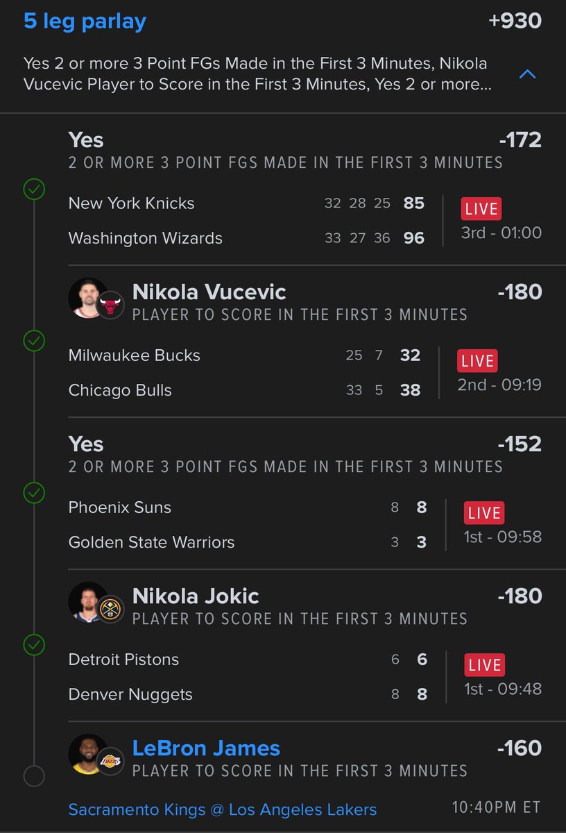 BrookieJ07's tweet image. Thanks for the prayers guys
Just wanna come on and acknowledge the DubClub slip that just cashed ✅💰🏆
LeBron is ruled out tonight so he will void. Once again, I’m not posting anymore slips tonight