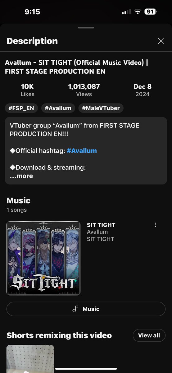 akty1112's tweet photo. SHEEESH sit tight already reached 1 million views!!?!! #Avallum #SitTight https://t.co/OwxhJmHObP