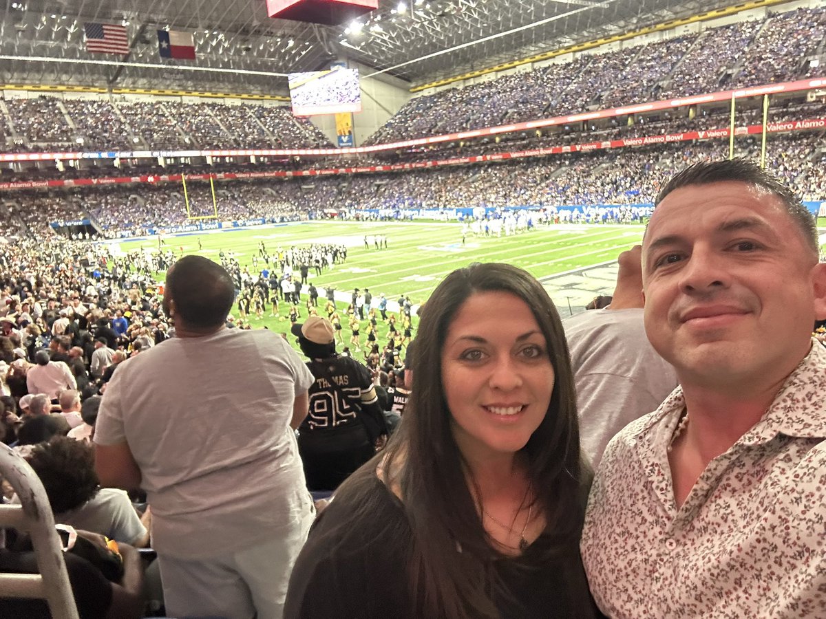 Calderon_Coach's tweet photo. Lacey Munk, Lori Morgenroth and I enjoying the Valero Alamo Bowl Game. We were excited to be chosen as Valero Alamo Bowl's "Extra Yard for Teachers" grant recipients! 🏆🏈 https://t.co/qUmDv0pCeW