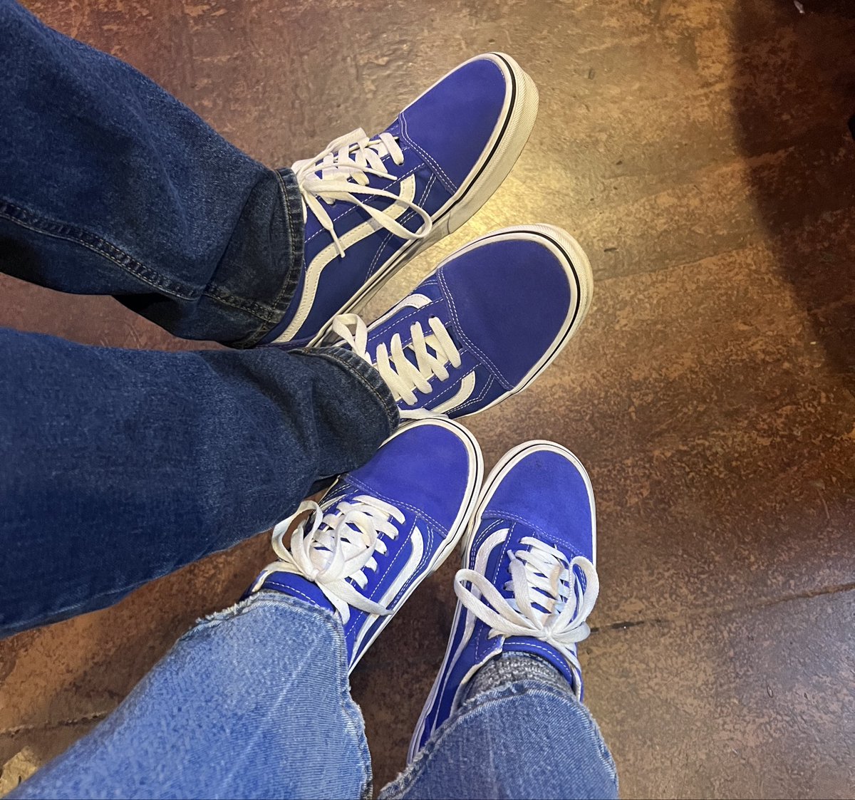 #BYU 20 - #CU 0 going into the half. I’m pretty sure it’s our lucky, matching BYU blue sneaks.