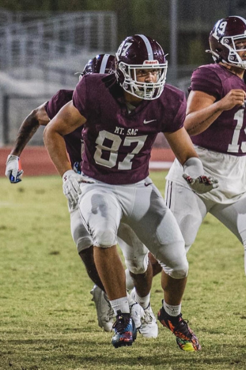 Connor May (@connormay85te) on Twitter photo JUCO 2 Year Career (23/24)
* 24-2 team record
* 5-1 playoff record
* National Champion (RCC)
* State Champion (RCC)
* 2X So Cal Champion (RCC & Mt. SAC)
* 2X All Conference TE (RCC & Mt. SAC)
Dominated in the HIGHEST JUCO divisions as an 18- & 19-year-old.
<a href="/mtsacfootball/">Mt. SAC Football</a> JUCO 2 Year Career (23/24)
* 24-2 team record
* 5-1 playoff record
* National Champion (RCC)
* State Champion (RCC)
* 2X So Cal Champion (RCC & Mt. SAC)
* 2X All Conference TE (RCC & Mt. SAC)
Dominated in the HIGHEST JUCO divisions as an 18- & 19-year-old.
<a href="/mtsacfootball/">Mt. SAC Football</a>