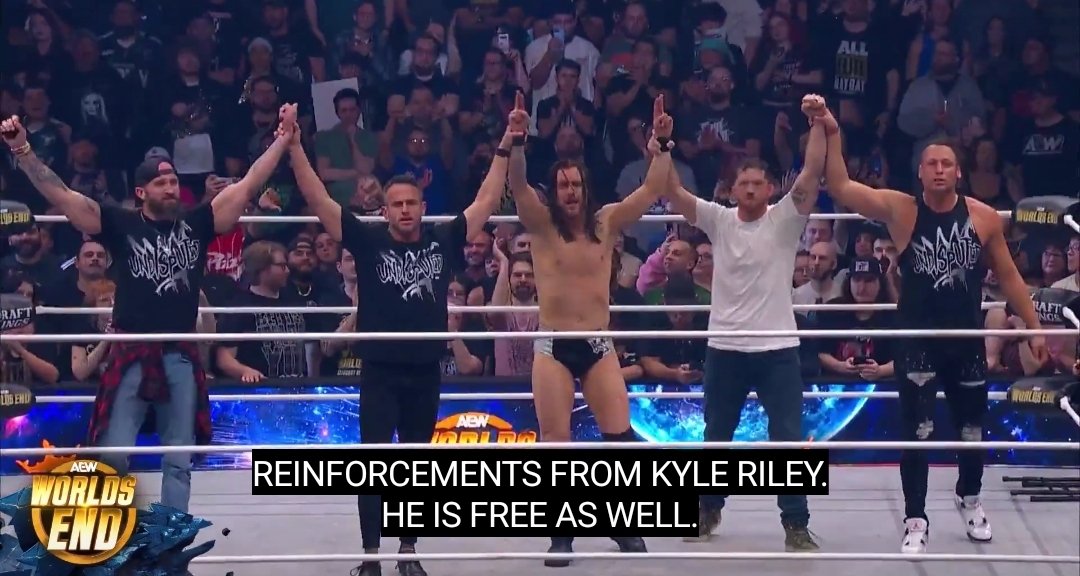 akamaxpower's tweet image. The story started about friendship, and the story ended about friendship. 

@AEW #aewworldend #cinema #undisputedera #friendship