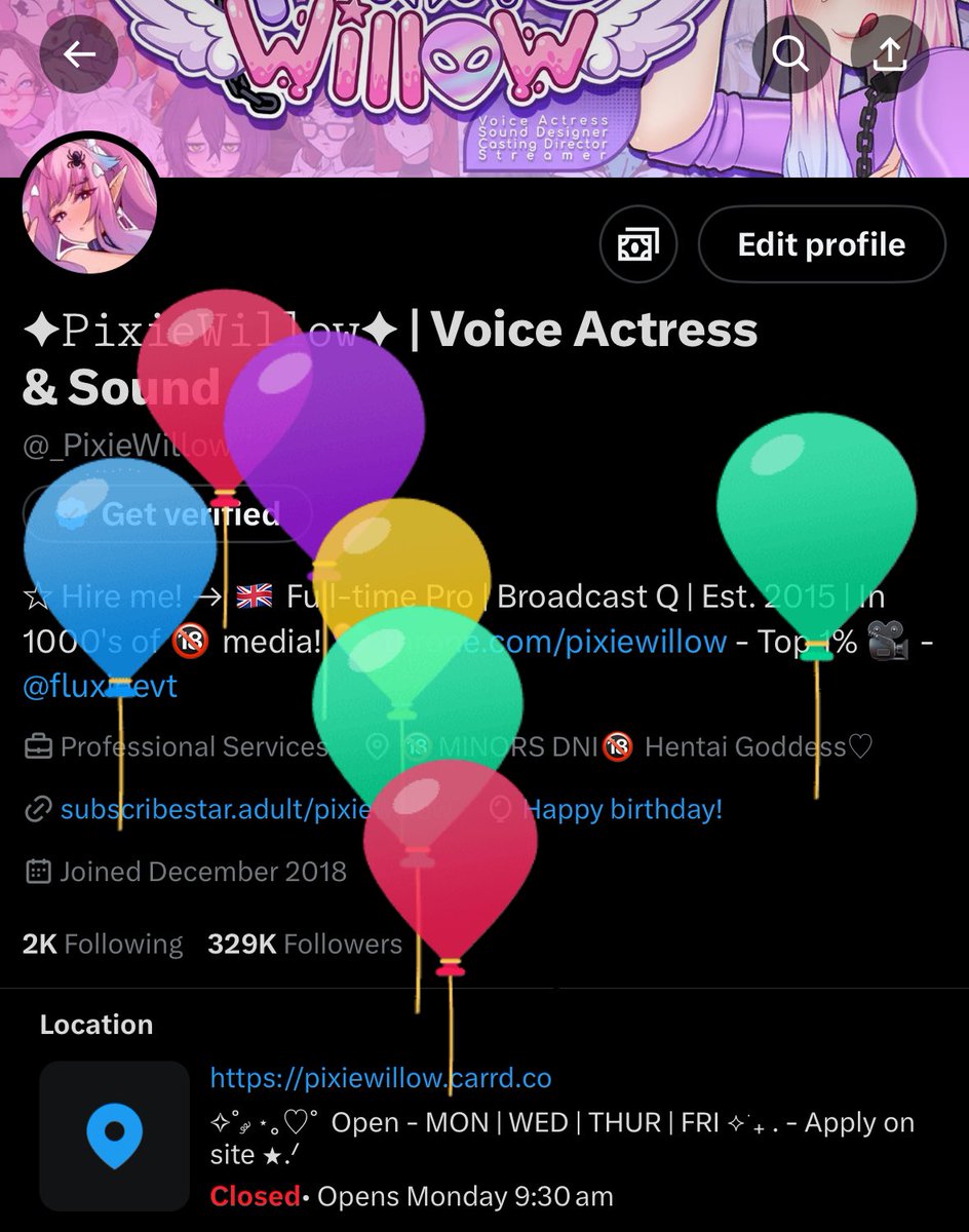 ✦𝙿𝚒𝚡𝚒𝚎𝚆𝚒𝚕𝚕𝚘𝚠✦ | Voice Actress & Sound tweet media
