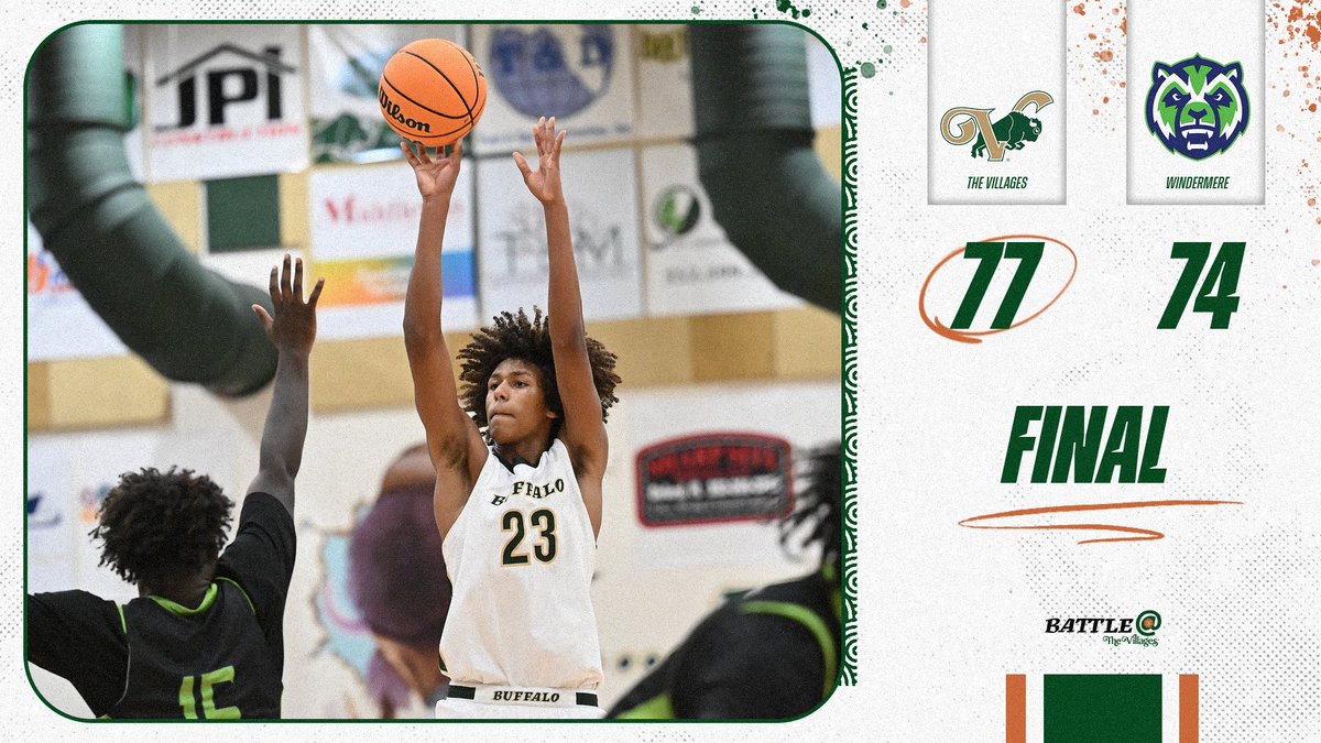 FOR THE FIRST TIME IN HISTORY! The Villages defeats Windermere for the 11th Annual Battle at The Villages. <a href="/VHS_Hoops/">VHS Boys Basketball</a>, <a href="/WHS_Hoopz/">Windermere Hoops</a>