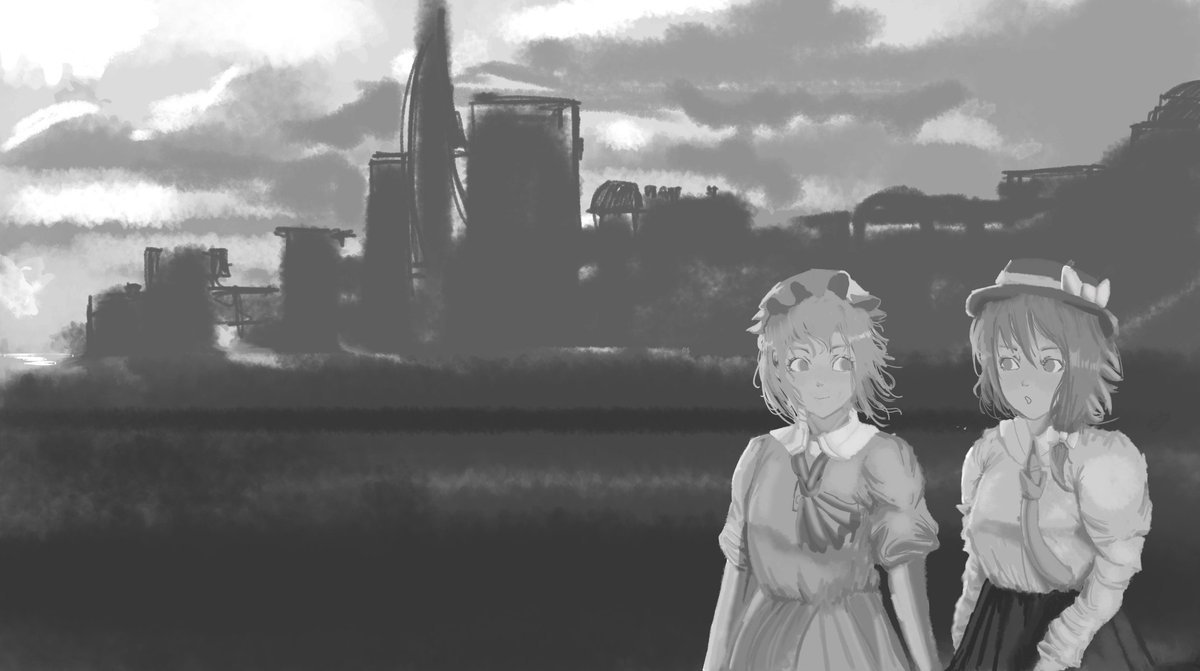 Hakureiostel's tweet photo. Maribel and Renko, finally finished this piece
#東方Project https://t.co/HLToZTYjst