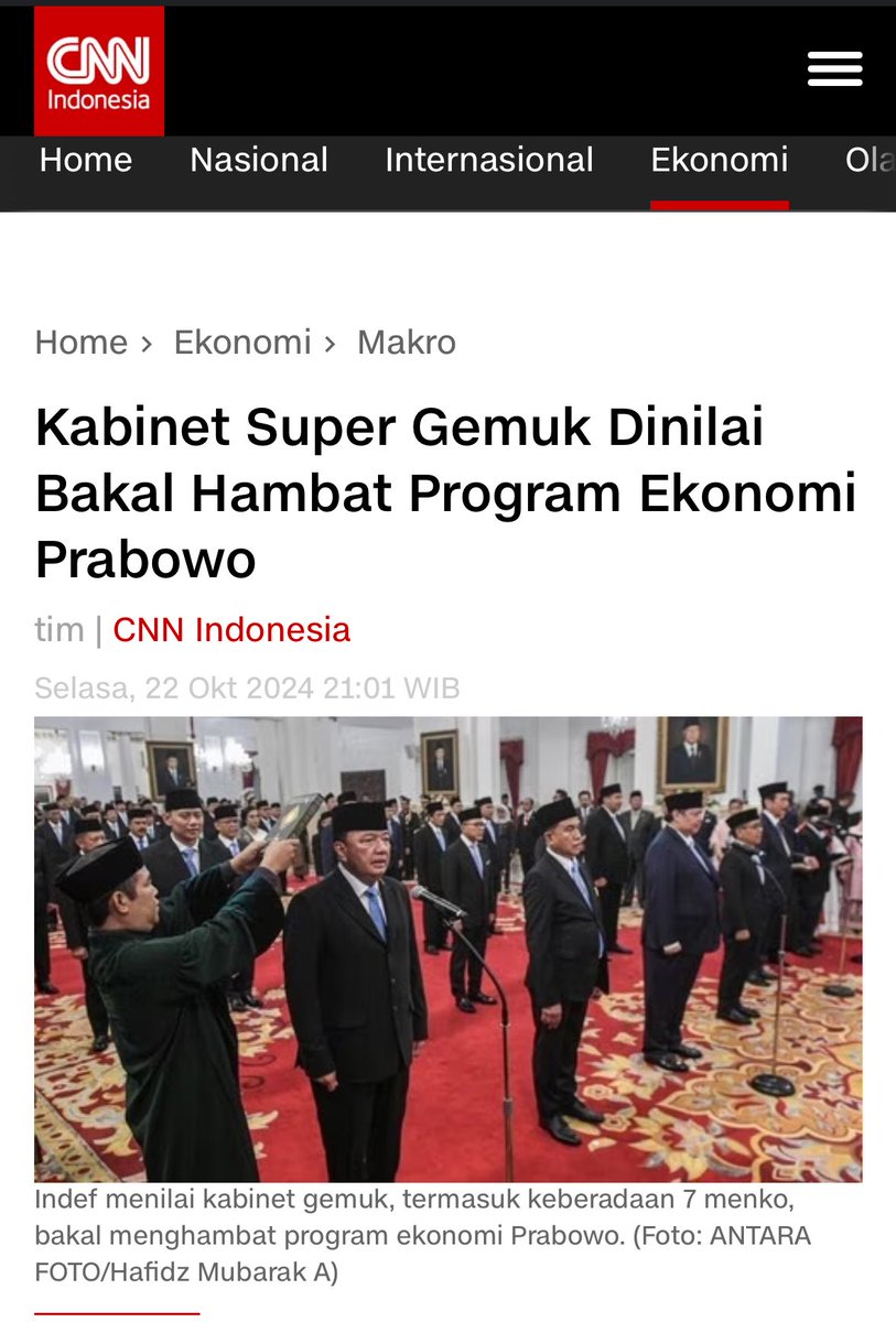 AirinDatangLagi's tweet photo. Gmn Bisa kami Percaya dgn Omongan anda Pak @prabowo disaat Ekonomi sangat Sulit, Hukum di Obrak Abrik, Konstitusi di Acak2 sprti skrng ini.
Tp anda malah Membentuk Kabinet Gemuk.
Gk tanggung2 kurang lbh ada 100 Menteri, Wakil & utusan Khusus Presiden yg smw RAKYATlah menggaji mrk https://t.co/bVqONCrowj