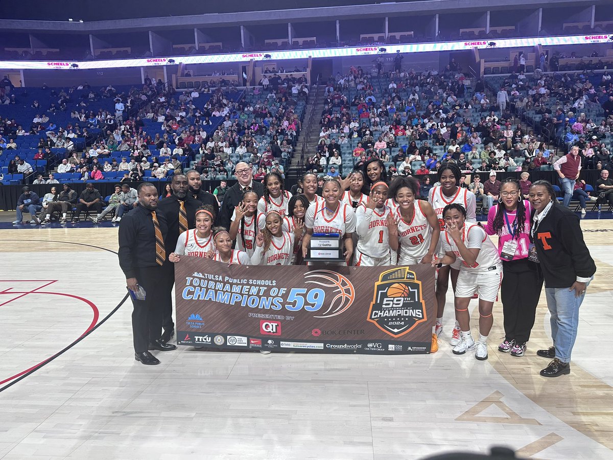 The <a href="/btwladyhornets/">BTWladyhornets</a> lady walked away with the win in the 59th annual Tournament of Champions at The BOK Center. Congrats to the Lady hornets and our QOTC Alumni on the victory #QOTCGlobal #QOTCAlumni