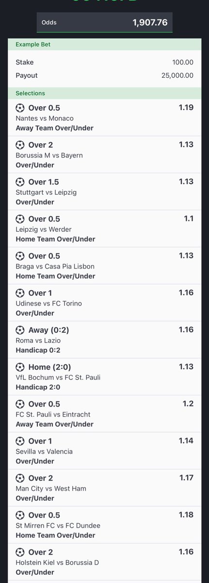 1,900 odds long bet is here, be a millionaire before the year ends. Winning is highly assured. Don’t miss if really need money, repost and check comment for bet code