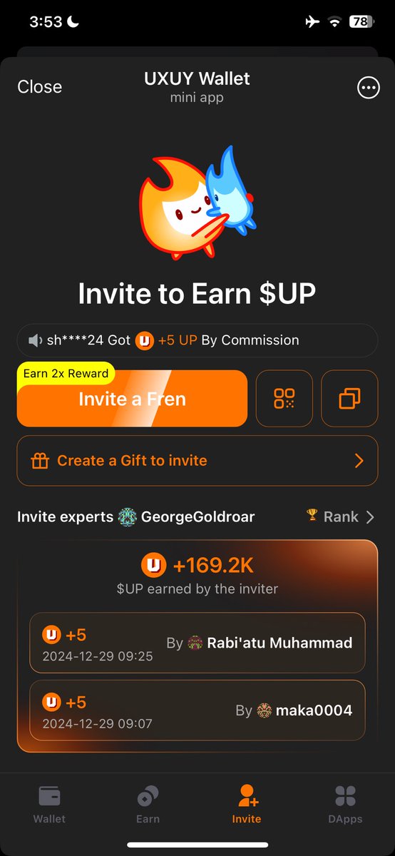 ArthurGrim_'s tweet photo. @Cryptowithkhan Hello i did invite my friend using my referral but the referrer is anonymous named GeorgeGoldroar, is this scam airdrop? https://t.co/sQtj1NDFPm
