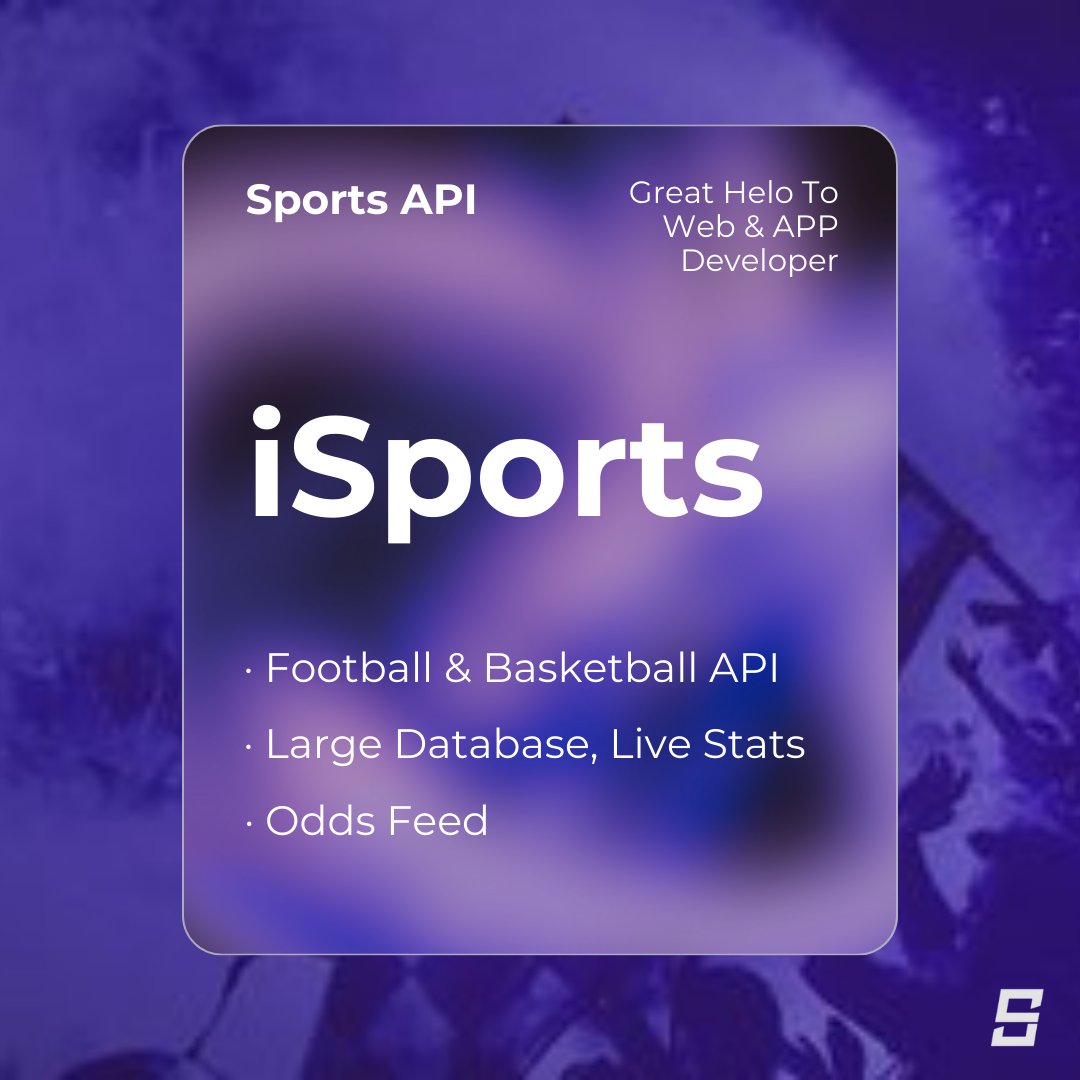 iSportsAPI's tweet image. iSports API - Your trusted sports data provider, making website & application development so easy.
What We Can Provide?
⌛️Live Data, Stats & Animation
🔍17-Year Database
📊Odds Feed
📨Fast Response & Customized Solutions
👉isportsapi.com
#sportsapi #footballapi