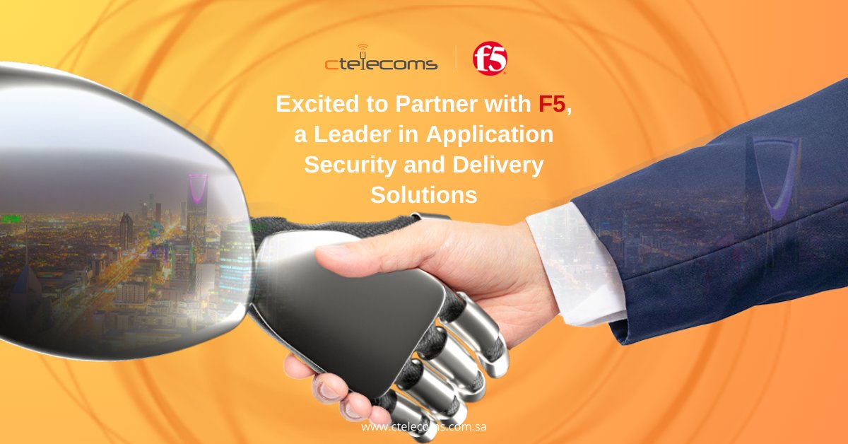 ctelecoms_ksa's tweet image. #Ctelecoms is excited to partner with #F5, a leader in app security &amp;amp; delivery! Together, we&apos;ll help customers deliver faster, more secure, and reliable applications. Read the full news: 
ctelecoms.com.sa/en/News90/Ctel…

#application_security #delivery_solutions #security_solutions