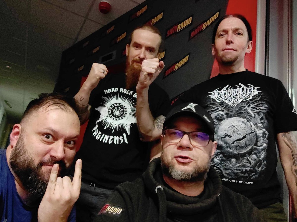 GodzOvWar's tweet photo. 🔥 Interview with DEAMONOLITH in a radio show Rzeźnia / Antyradio.
Listen: https://t.co/FYv7UEYmUV
#interview #deamonolith #rzeznia #deathmetal https://t.co/Eli9GeIR25