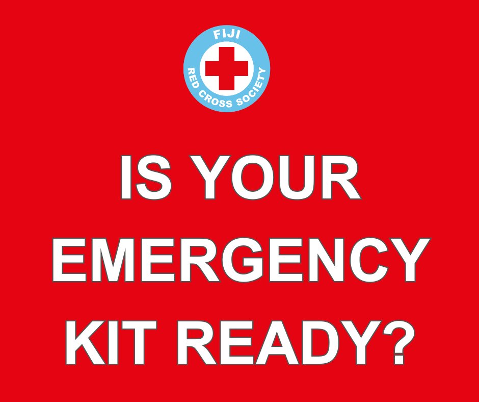Taking a little time to prepare an emergency kit can make all the difference when disaster strikes.
Think water, first aid supplies &amp; other essentials your family might need.
Check out our simple guide to putting together your own kit: fijiredcross.org/.../do-you-hav…
#staysafefiji