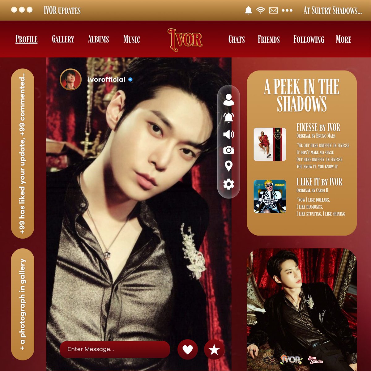 ㅤ  ㅤ ㅤ  ㅤ                           
ㅤ  ㅤ ㅤ  
           𝗜𝗩𝗢𝗥 : SNS UPDATE !   ִ ࣪𖤐                 
          12╱ 29╱ 2024    ༝    4 : OOㅤ
ㅤ        ⌞   Honored to perform here. ⌝
ㅤ  ㅤ ㅤ  ㅤ ㅤ  ㅤ ㅤ  ㅤ ㅤ  ㅤ                           ㅤㅤ ㅤ  ㅤㅤ ㅤ  ㅤ