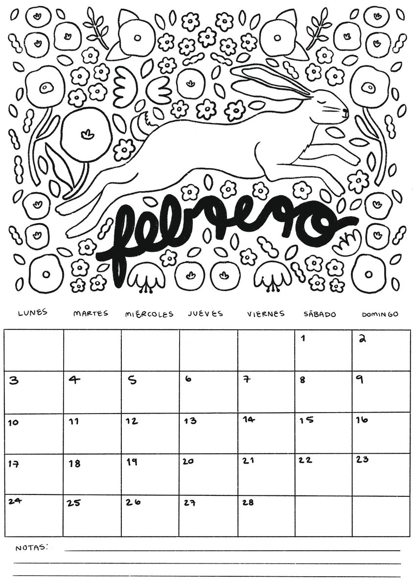 caosilustrado's tweet photo. Oigan amigxs de Twitter hice un calendario para colorear (pueden comprarlo a color tmbn) que es digital, se los mando por drive y pueden imprimirlo :-) está en 150, díganme si quieren uno 💐 https://t.co/oYhuH1qKsi