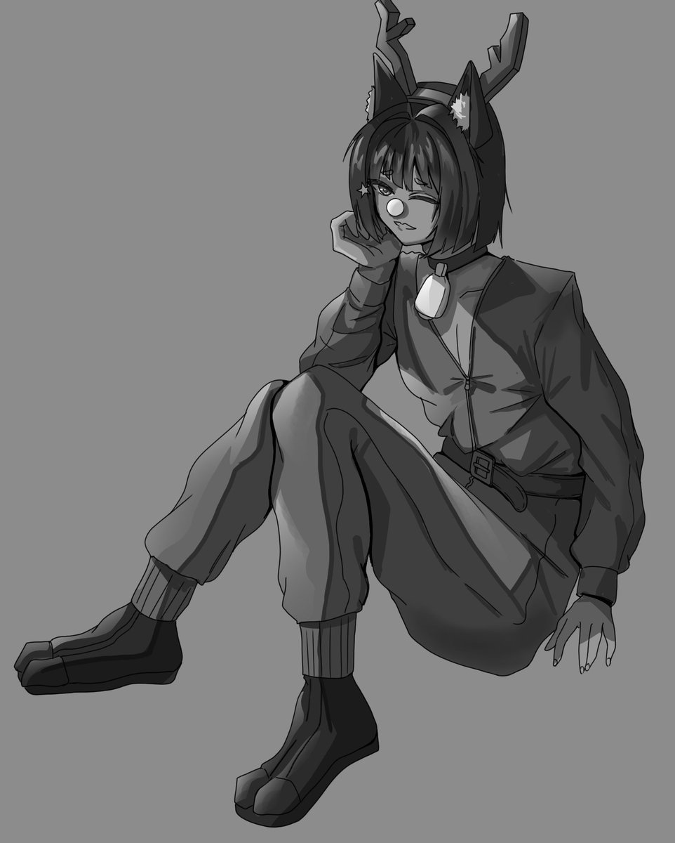 This is an amazing art from <a href="/mrbrasick66/">Shingetsu 🔞Art NSFW</a> !!! do some Kon (my oc) for xmass! #xmassart