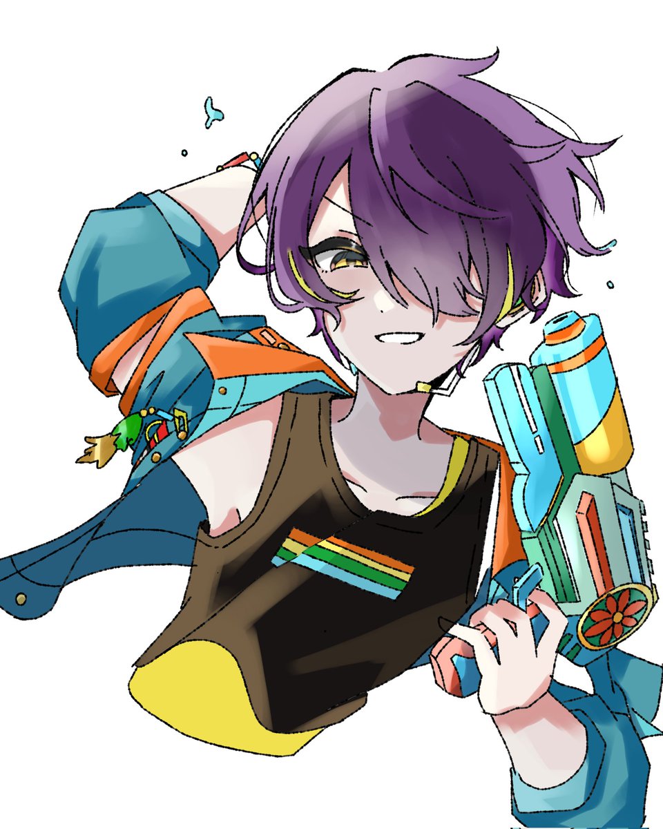 合作終わりました！ありがとうございます✨✨
諸事情で入れてないとはいえ遅くなってしまい、まじで渡せる期限内に描けて良かった～(* >ω<)
↓背景なし
