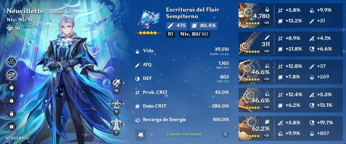 CesarBZ2's tweet photo. @Mari0_Destroyer Profe acabo de sacar este neuvillete pero no me puedo pasar el ánimos full estrellas
Lo llevo con furina c0, kazuha y kachina y en la segunda parte un hyperbloom pero el daño no me da
Será reroll de manos o solo más práctica? https://t.co/O80nWBZSSw