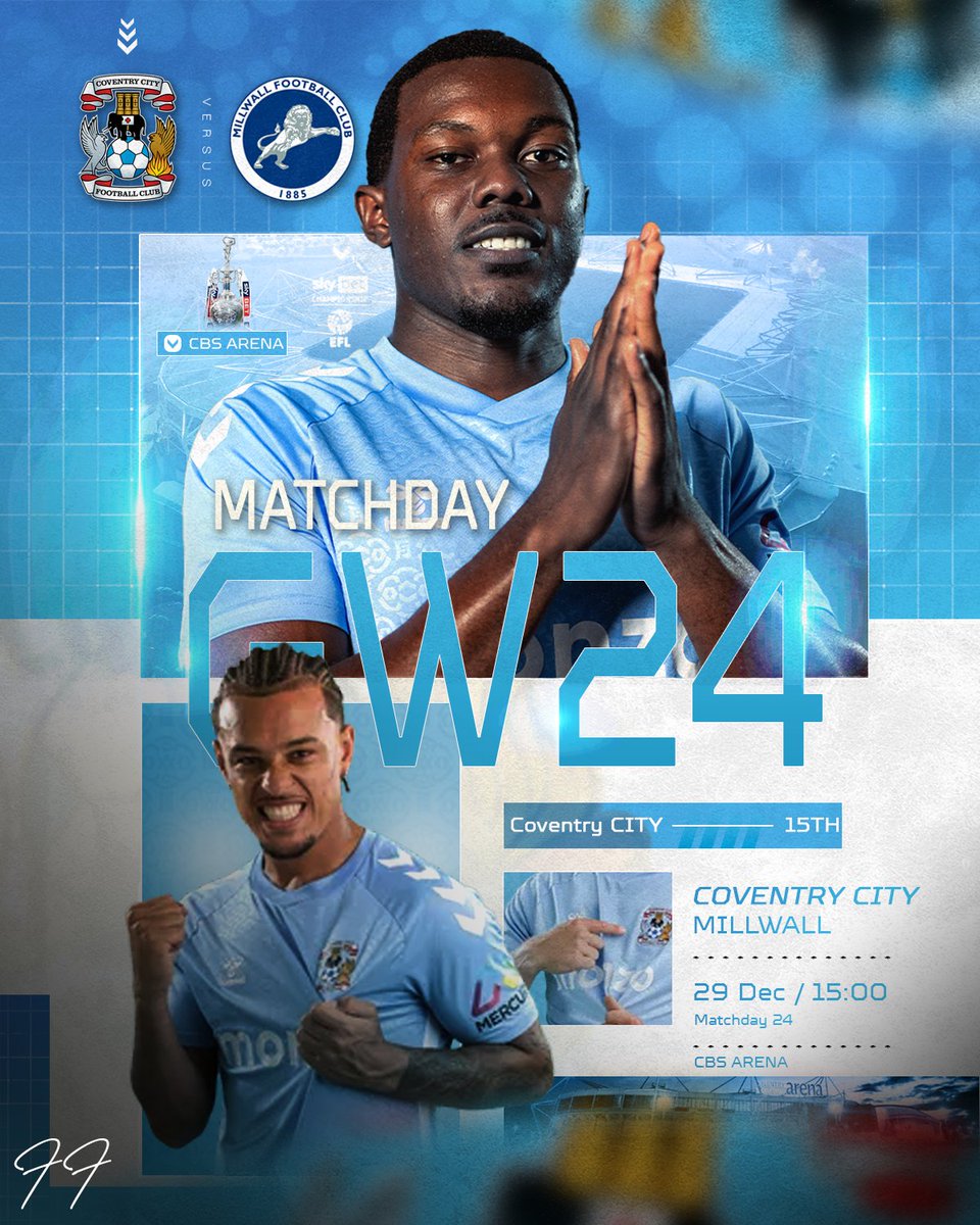 ffgraphics__'s tweet photo. Coventry City vs Millwall Matchday 🎨

#CoventryCity #Millwall #CBSArena #ffgraphics #Football https://t.co/6KNMZqsbYu
