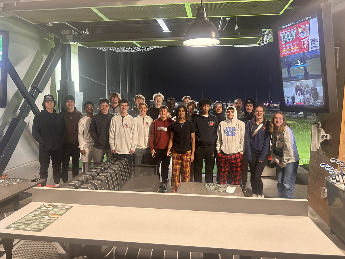 aleabasketball's tweet photo. After finishing our Holiday tournament with a 1-1 record, the boys got to go out and spend some quality time together at Suite Shots in Fargo! Boys won today in OT, and Noah Teeter was named to the all tournament team. https://t.co/4NXw3ymhD4