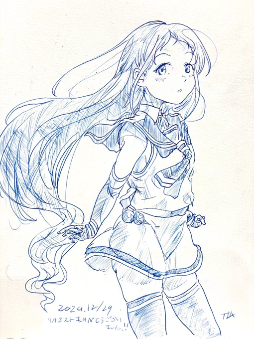 スケブリクエストありがとうございました!五月雨ちゃん描かせて頂きました。 