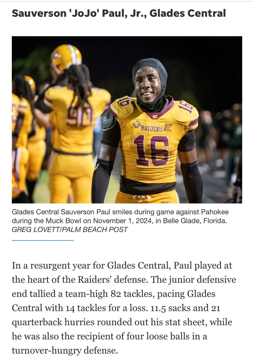 Sauvernson Paul (@paulsauvernson) on Twitter photo Happy to receive All County First Team
<a href="/Omar_Haugabook/">Omar Haugabook</a> <a href="/Reese80/">Reese</a> <a href="/BrickByBrick_36/">Coach Marquis Johnson</a> <a href="/PrepRedzoneFL/">Prep Redzone Florida</a>
<a href="/AASRHerreraSWFL/">Nicholas Herrera</a> <a href="/najitobias/">Naji Tobias</a> <a href="/CSAPrepStar/">PREPSTAR</a>
#AGTG Happy to receive All County First Team
<a href="/Omar_Haugabook/">Omar Haugabook</a> <a href="/Reese80/">Reese</a> <a href="/BrickByBrick_36/">Coach Marquis Johnson</a> <a href="/PrepRedzoneFL/">Prep Redzone Florida</a>
<a href="/AASRHerreraSWFL/">Nicholas Herrera</a> <a href="/najitobias/">Naji Tobias</a> <a href="/CSAPrepStar/">PREPSTAR</a>
#AGTG