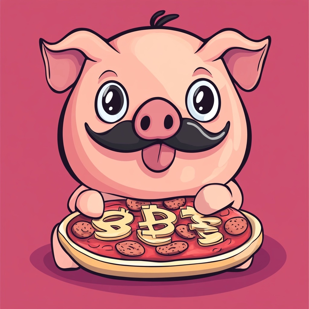PigWifMustachio's tweet photo. Pizza night hits different when you're stacking crypto like toppings. 🍕💰

Pineapple? Controversial.
Extra cheese? Essential.
Digital bacon? A must. 🥓✨
Order up because this pig's taking your slice to the blockchain! 🚀🐷

#PizzaAndCrypto #DigitalBacon #MemeCoin #PigWifMustachio #Pizza #PizzaNight