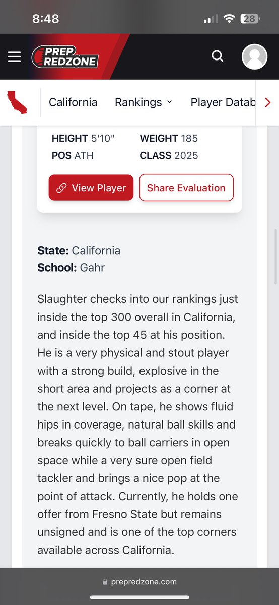 Markell Slaughter (@m_slaught3r) on Twitter photo #AGTG Iām blessed to have been ranked a Top 50 ATH in California! <a href="/PrepRedzoneCA/">Prep Redzone California</a> <a href="/adamgorney/">Adam Gorney</a> <a href="/BrandonHuffman/">Brandon Huffman</a> <a href="/GregBiggins/">Greg Biggins</a> #AGTG Iām blessed to have been ranked a Top 50 ATH in California! <a href="/PrepRedzoneCA/">Prep Redzone California</a> <a href="/adamgorney/">Adam Gorney</a> <a href="/BrandonHuffman/">Brandon Huffman</a> <a href="/GregBiggins/">Greg Biggins</a>
