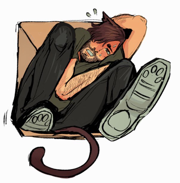 Not keeping track <a href="/PhantomArcade3K/">Phantom Arcade 🆖</a> 
Grown ass cat trying to fit in a little box :/