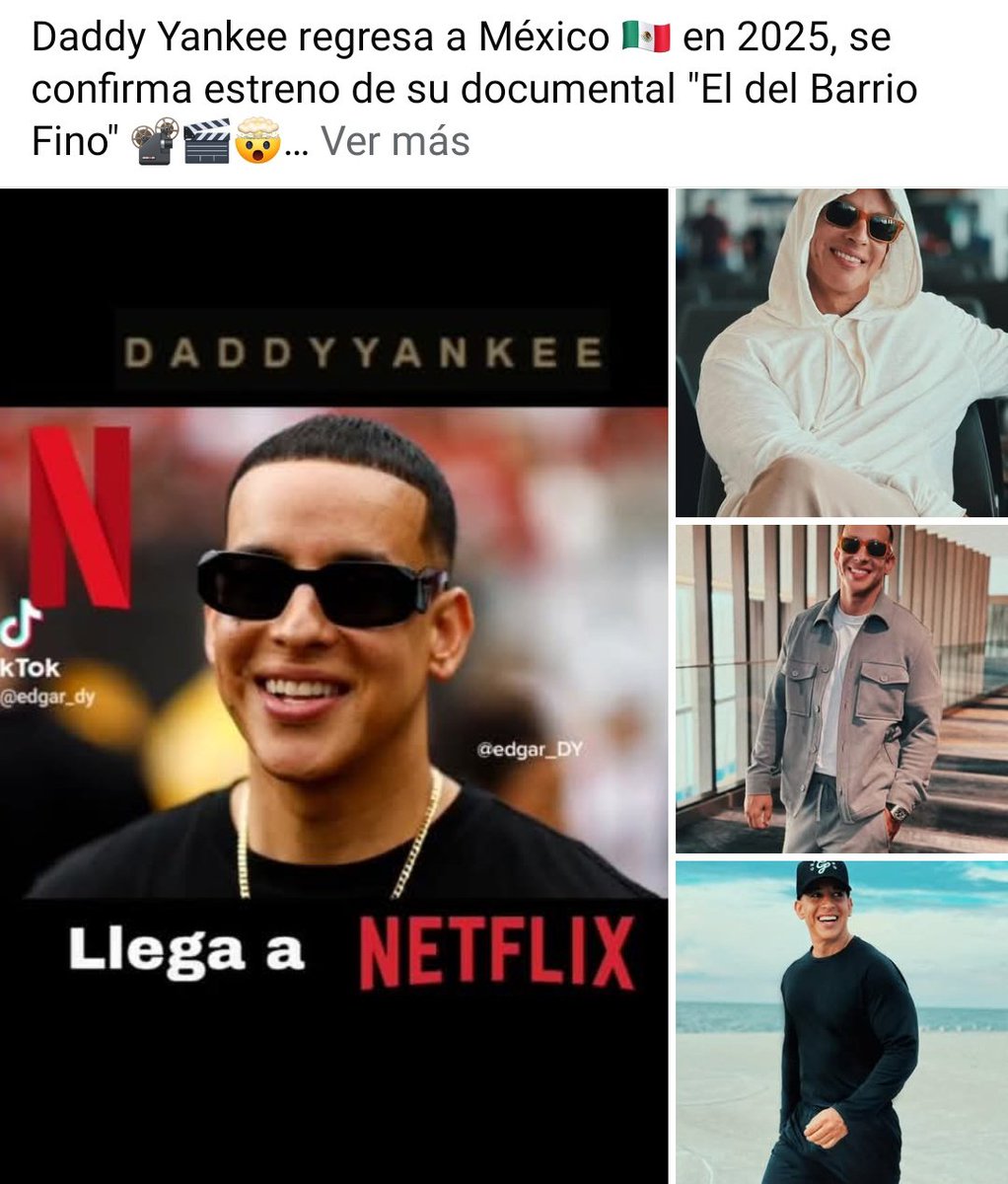 edgar_DYmx's tweet photo. Daddy Yankee regresa a México 🇲🇽 en 2025, se confirma estreno de su documental " El del Barrio Fino " 🎬

 Aquí te dejo el hilo 🧵 con toda la información 😉 

https://t.co/k5bRqiGq2i 

https://t.co/JDRIhlbDjn

#daddyyankee #28deDiciembre #DiadelosSantosInocentes #eldelbarriofino https://t.co/2WwE9DxJL5