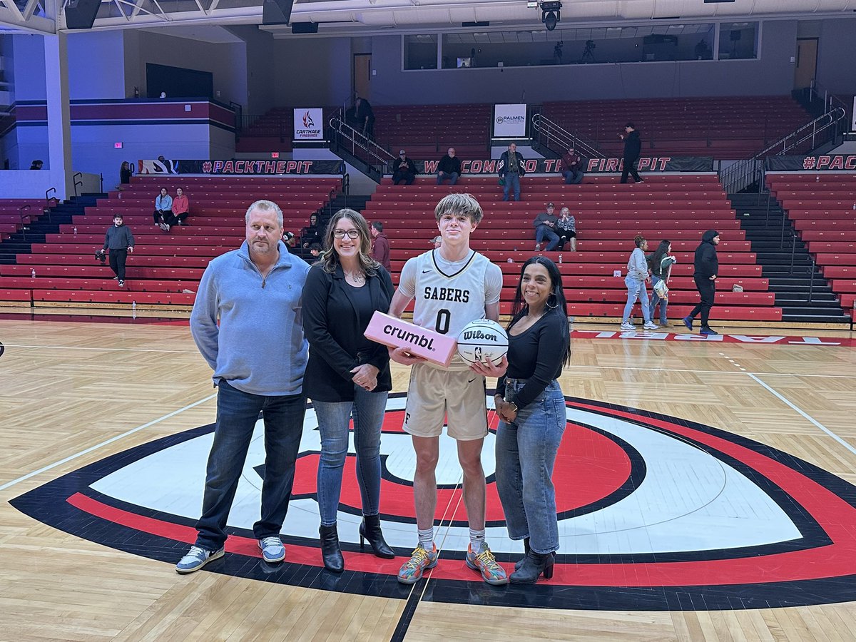 Big night for Saber hoops-down 5 with 1 min left sending game to OT on Big Shot <a href="/JoshuaStam2/">Joshua Stamborski</a> corner 3 to tie it. 

<a href="/JACOBMISSLICH/">JacobMisslich</a> with 47pts just shy of school record (50 Joe Tilley, 92). 
Doctors of Physical Therapy POG!
Bench did their job tonight!!

Move to 4-3, 3 straight!