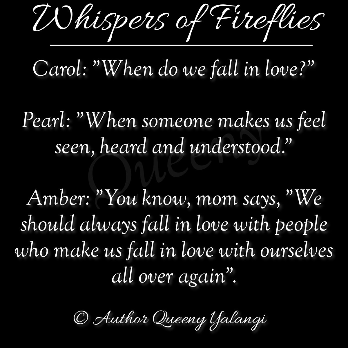 YalangiQueeny's tweet image. Whispers of Fireflies ❤️

#author #book #lifeinhyderabad #WritingCommunity #writerslift #love #selflove #life #whisper #whisperoffireflies #hope #musings #amwriting #conversations #readers #readerscommunity #readersoftwitter #Asia #India #hyderabadi #Hyderabad  #Indianauthor