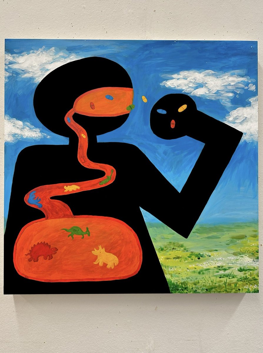 ConRayArt's tweet photo. My new painting: Choking Hazard https://t.co/rUI1MrYuRB