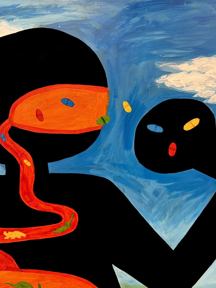 ConRayArt's tweet photo. My new painting: Choking Hazard https://t.co/rUI1MrYuRB