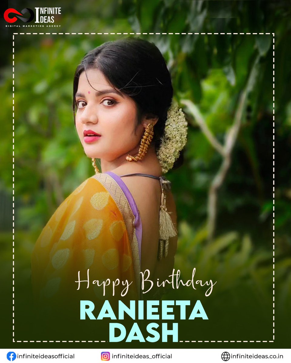 infiniteideas21's tweet photo. Happy birthday to the gorgeous @MsRanieeta_Off. You light up the screen with your presence &amp; talent.♥️
.
.
.
#HappyBirthday #RanieetaDash #BestWishes #BirthdayWishes #InfiniteIdeasOfficial https://t.co/Rh8ZWMOLXq