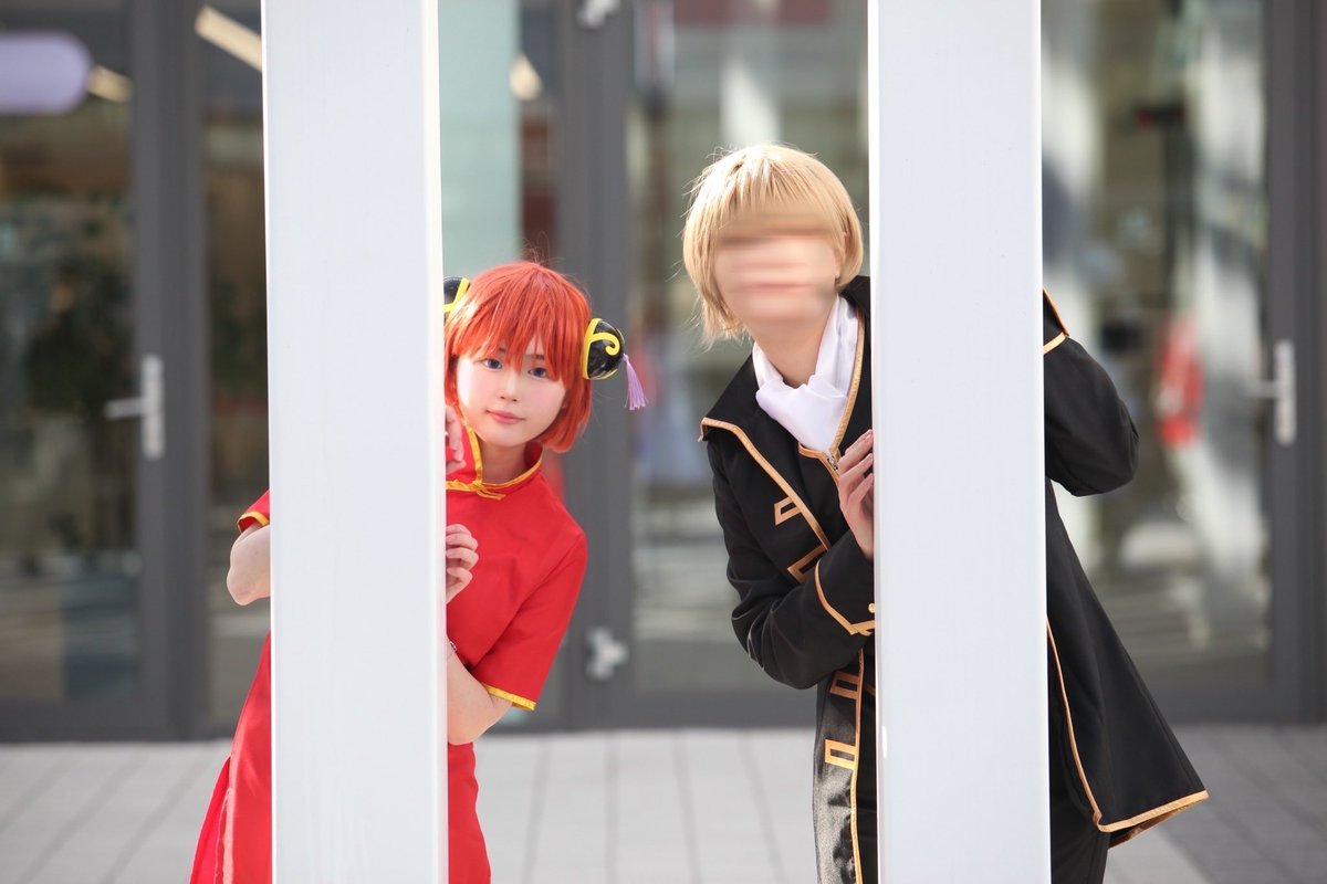 #은혼
#銀魂
#cosplay 

오키카구 까꿍샷🤗