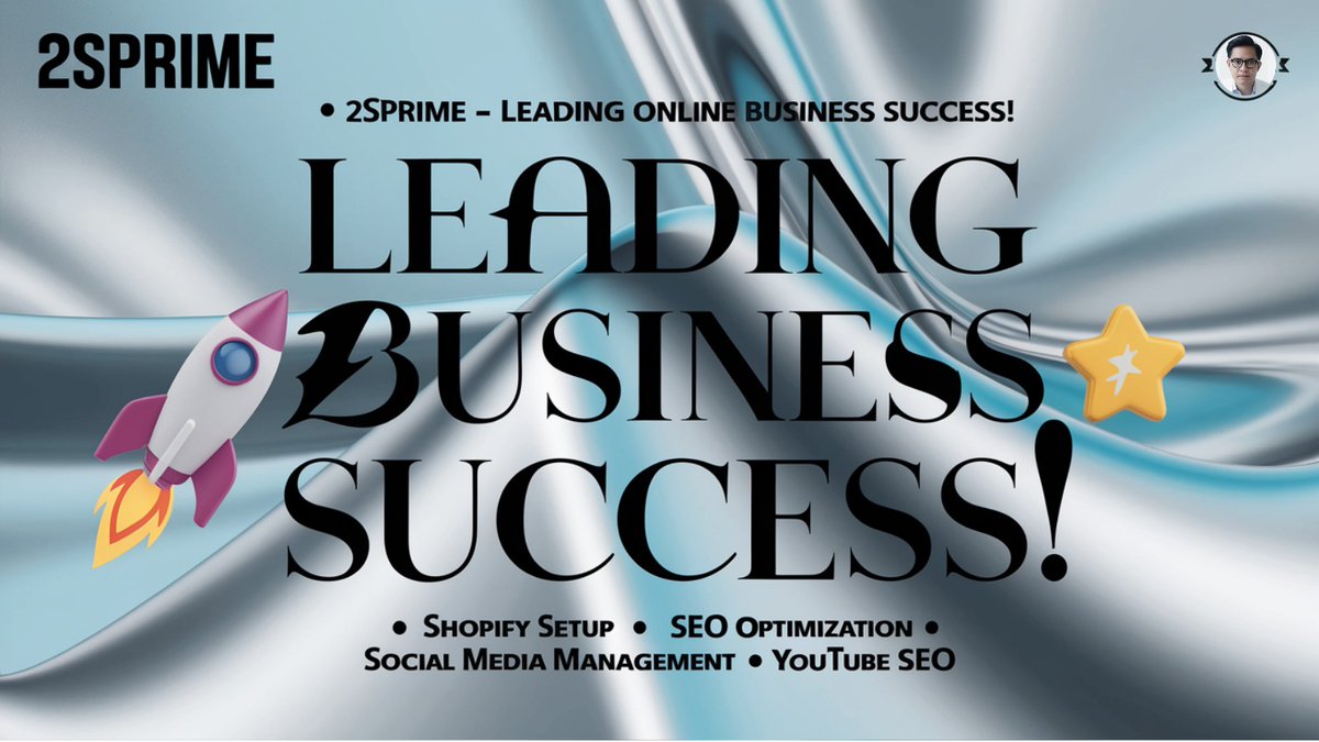 2SPrimeLab's tweet photo. 🚀 Leading Online Business Success!

✔️Shopify Setup-Create a standard store, optimize from every angle.
✔️SEO Optimization-Get your brand on page 1 of Google.
✔️Social Media Management-Build image, spread value.
✔️YouTube SEO-Featured product videos, easy for customers to find. https://t.co/kS2Jcfk8Rb