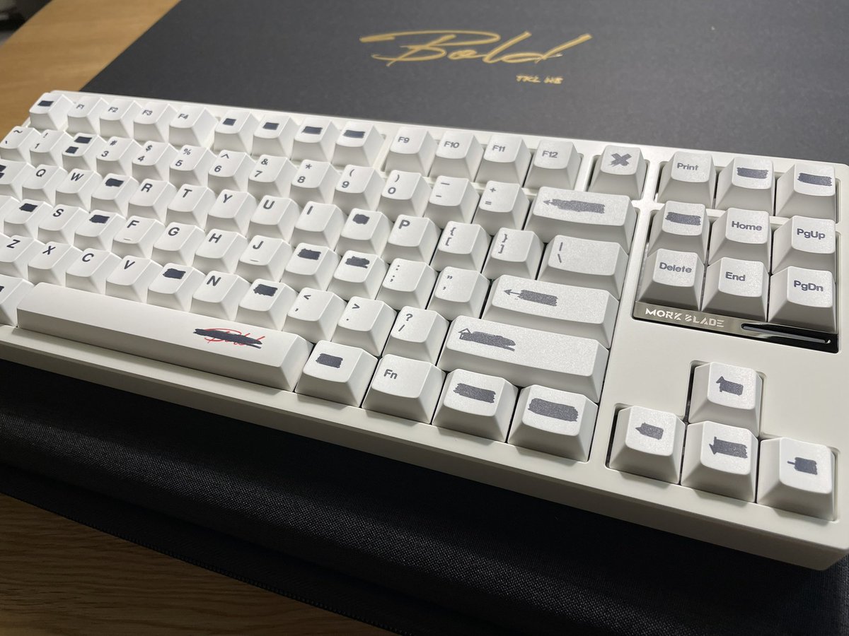 7月28日まで最終限定値下げ MorkBlade Bold tkl White MorkBlade Bold TKL HE Mechanical Keyboard Magnetic Switch