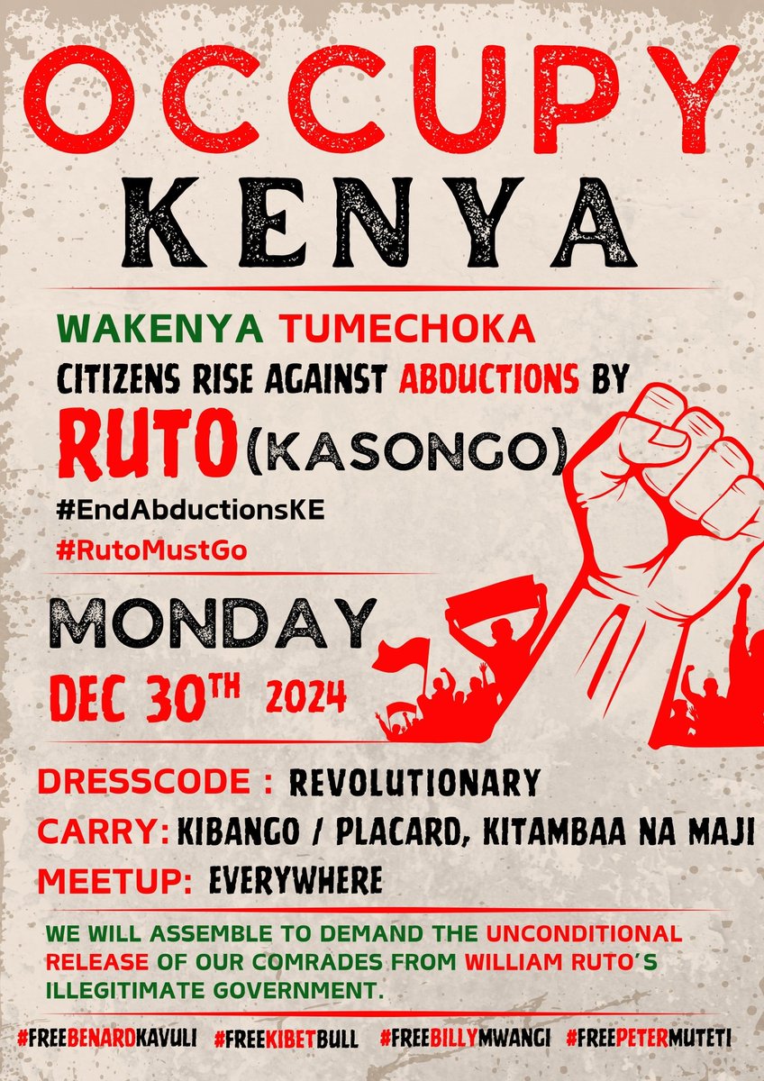 magwaz3's tweet image. Monday is Monday. They will not believe 
#EndAbductionsKE #RutoMustGo