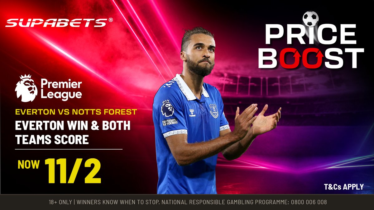 Supabets_mzansi's tweet photo. We feel the Toffees are going to spoil the festivities for high-flying Forest😬BOOST🚀
#Supabets #PriceBoost #EPL #EVEFOR
🚀 https://t.co/yA75E0wppo https://t.co/tPMePSfZEE