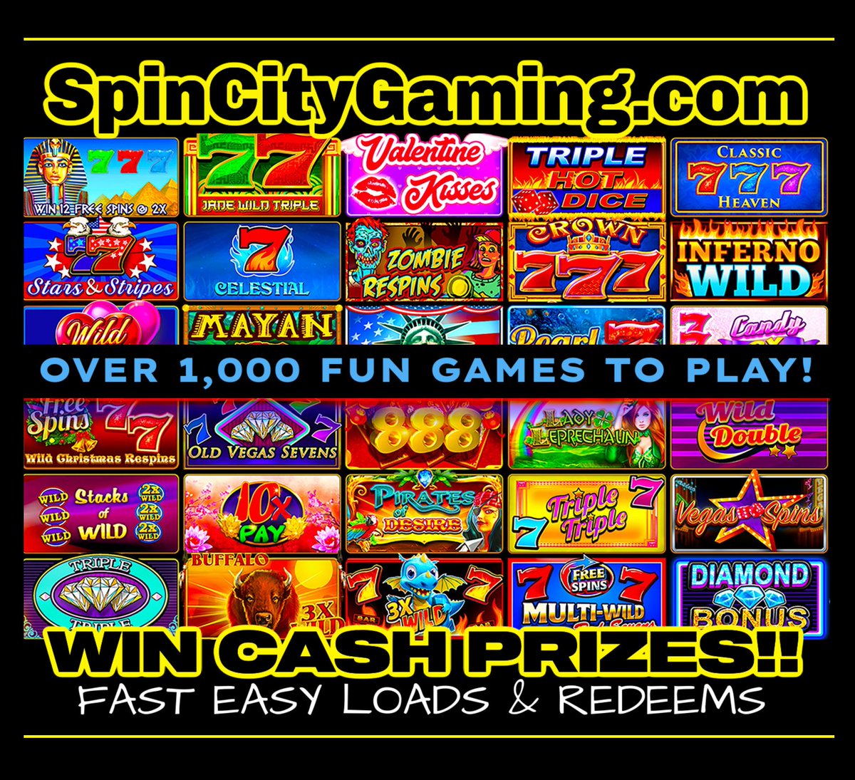 SpinCityGaming.com Ask for 100% match play!🔥
 $DOGE $BTC $TRON $LTC $ETH