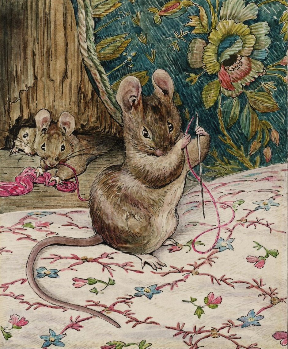 #WOMENSART (@womensart1) on Twitter photo English author and illustrator Beatrix Potter, The Mice at Work, Threading the Needle, c.1902 #WomensArt English author and illustrator Beatrix Potter, The Mice at Work, Threading the Needle, c.1902 #WomensArt
