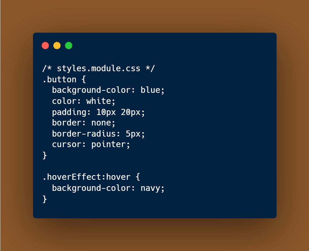 nrachabathuni's tweet image. Enhance your React apps with CSS Modules for scoped and more maintainable styles! 🚀🔒
CSS Modules prevent class name conflicts and help you manage styles in large projects! 🛠️🎨
#CSSModules #ReactJS #WebDesign #FrontEndDevelopment #WebDev