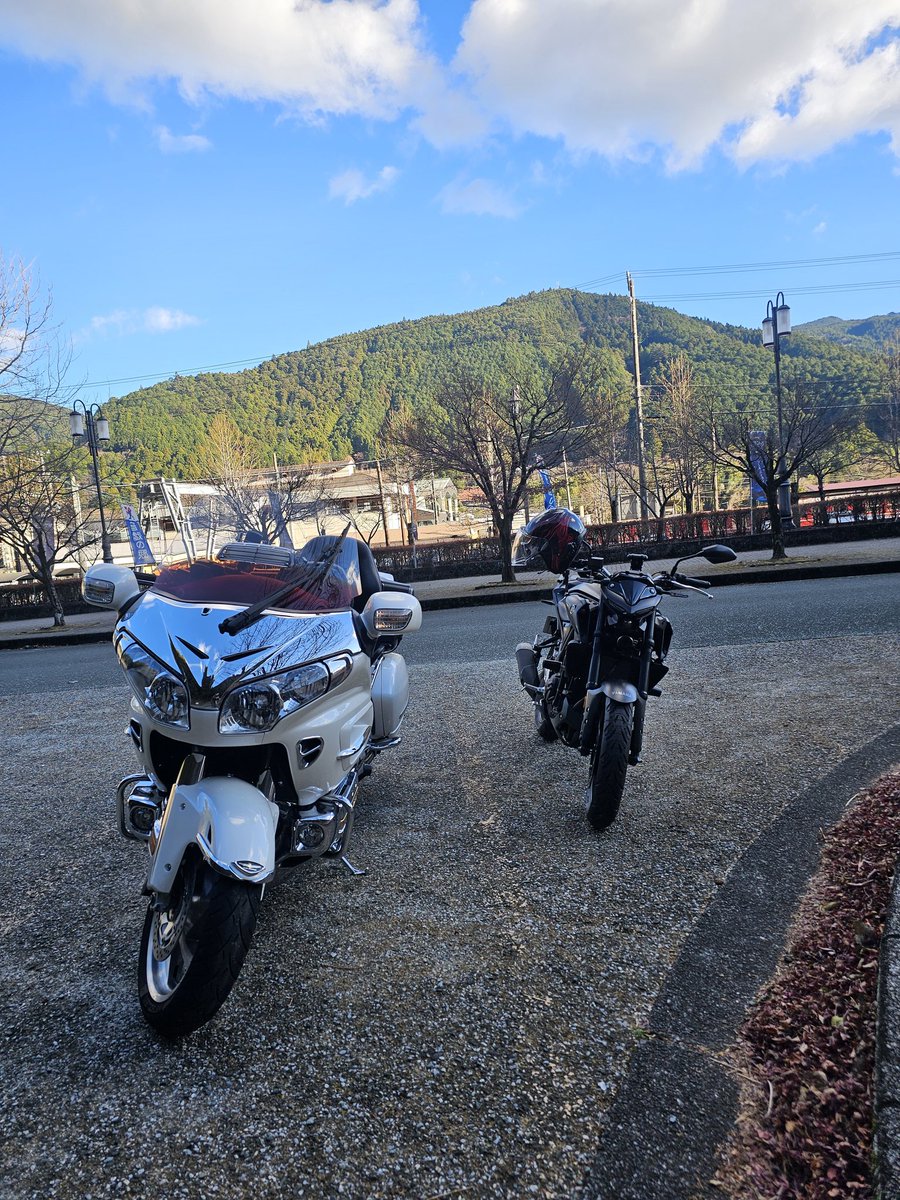 carnageblow's tweet photo. 井川大橋までツーリング
ゆるキャンの聖地っぽい？ https://t.co/VB17lXYYBn