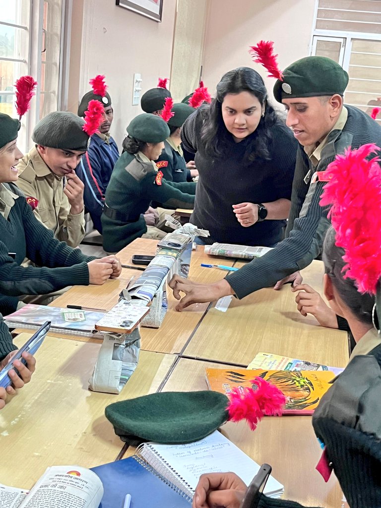 PRODefDehradun's tweet photo. "Igniting Entrepreneurial Minds" #CATC17
#StartupWorkshop organised by EXPA trainers for NCC cadets provided a solid foundation in startup fundamentals & empowered our future leaders to explore the exciting world of #entrepreneurship & innovative ventures.
#Innovation
#Startups https://t.co/eq8D2ZaYpV