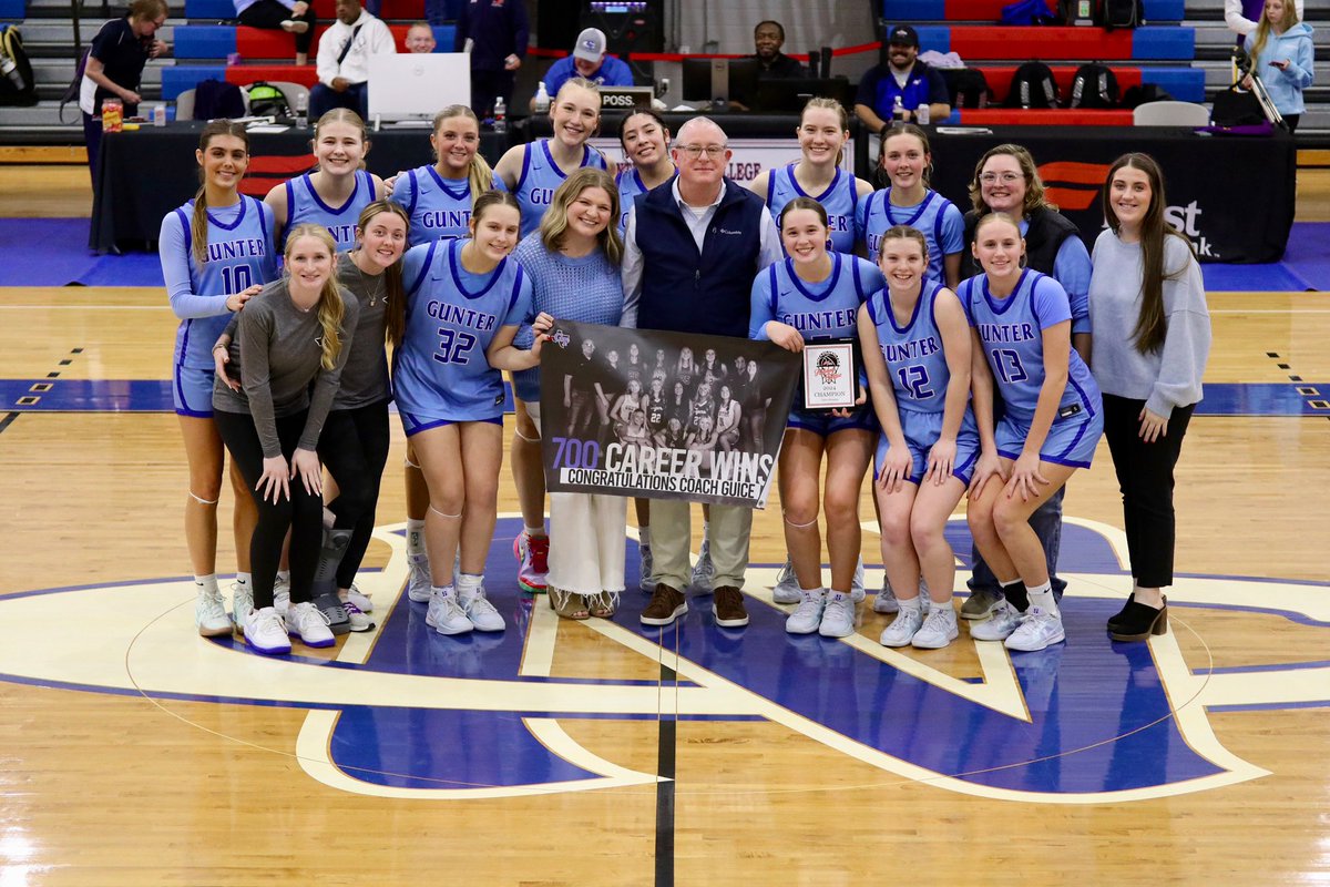 Norah Layman (@norahlayman) on Twitter photo Tournament Champs and All tournament MVP! And big Congrats to Coach Guice for 700 wins!
<a href="/GuiceJeff/">Jeff Guice</a> <a href="/gunterladyhoops/">Lady Tiger Basketball</a> Tournament Champs and All tournament MVP! And big Congrats to Coach Guice for 700 wins!
<a href="/GuiceJeff/">Jeff Guice</a> <a href="/gunterladyhoops/">Lady Tiger Basketball</a>