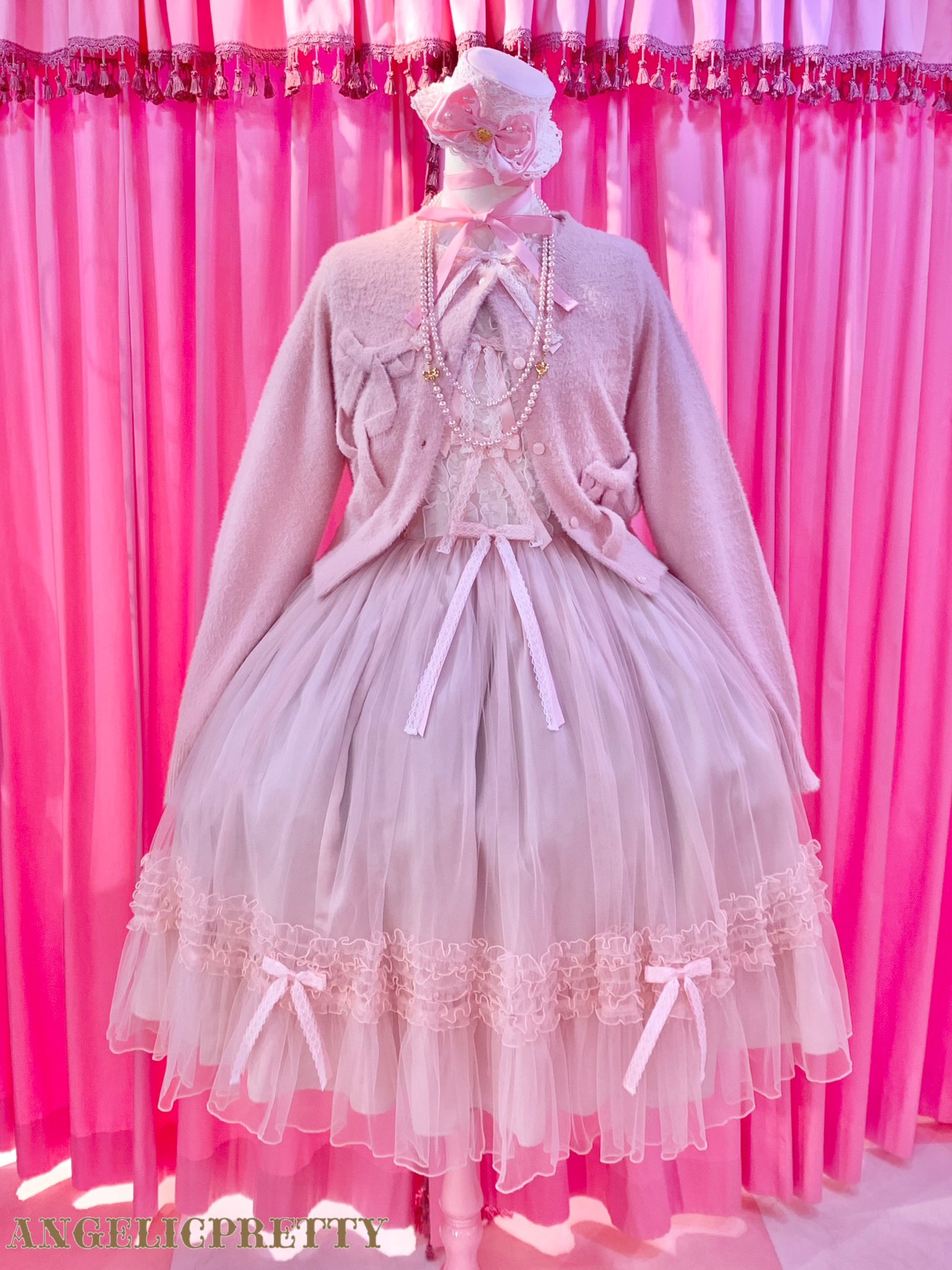 Angelic Pretty ピンク フリルカーディガン Angelic Pretty ピンク フリルカーディガン